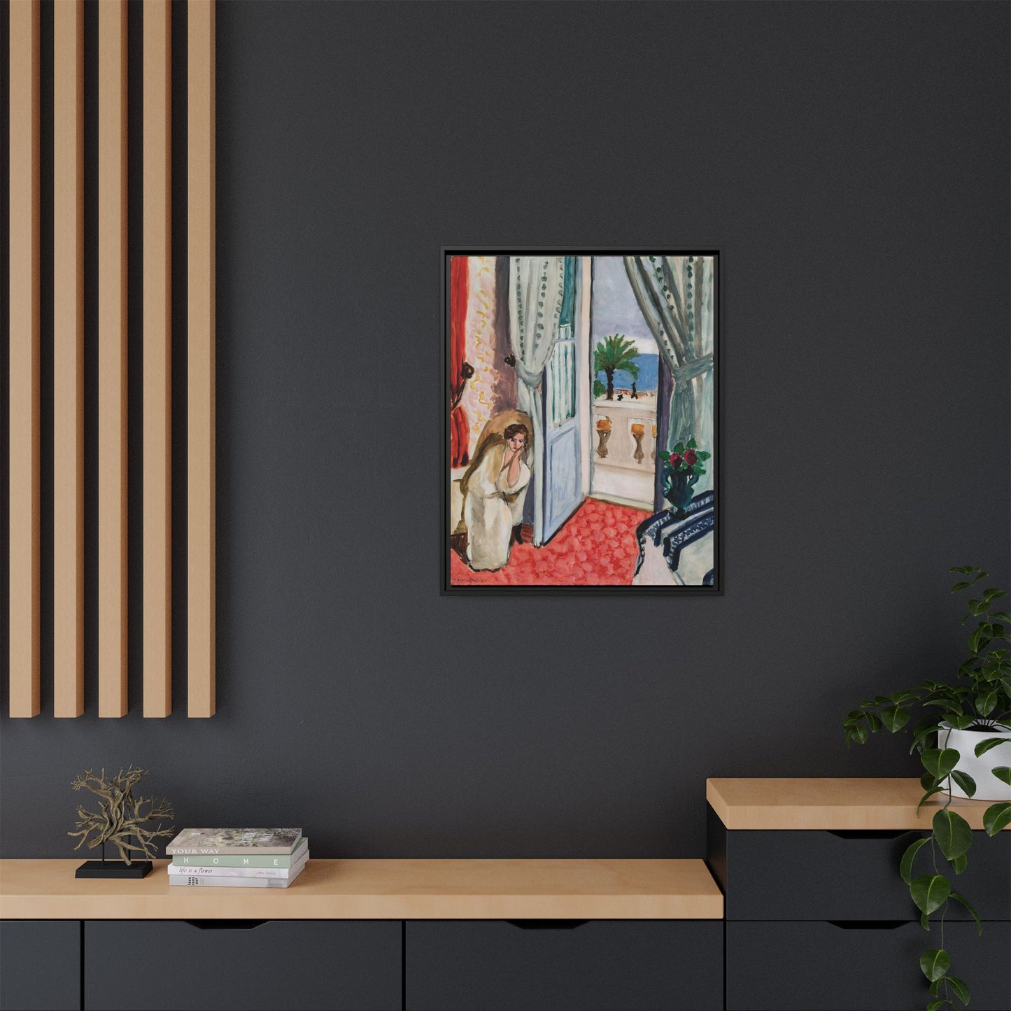 Intérieur à Nice (1919) by Henri Matisse / Toile encadrée sur caisse américaine