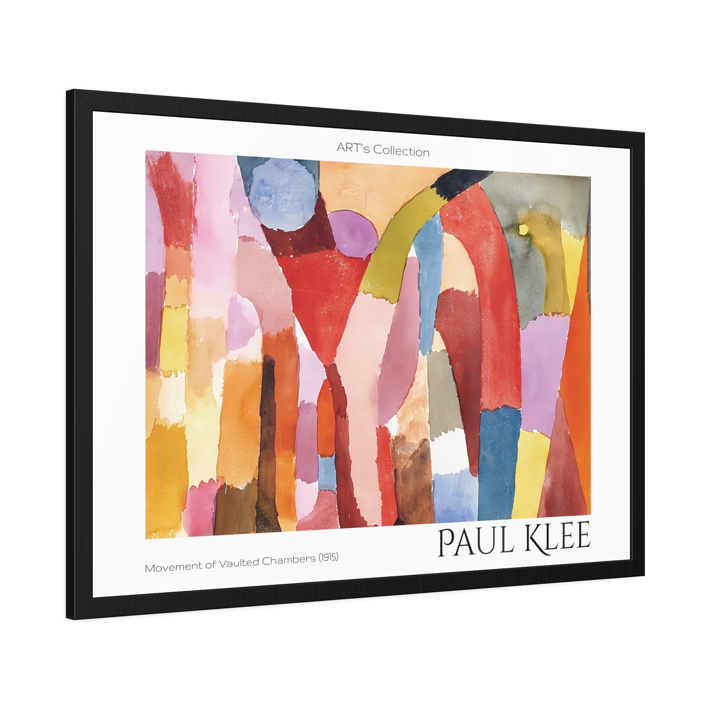 Movement of Vaulted Chambers (1915) by Paul Klee / Affiche Encadrée série ART's Collection
