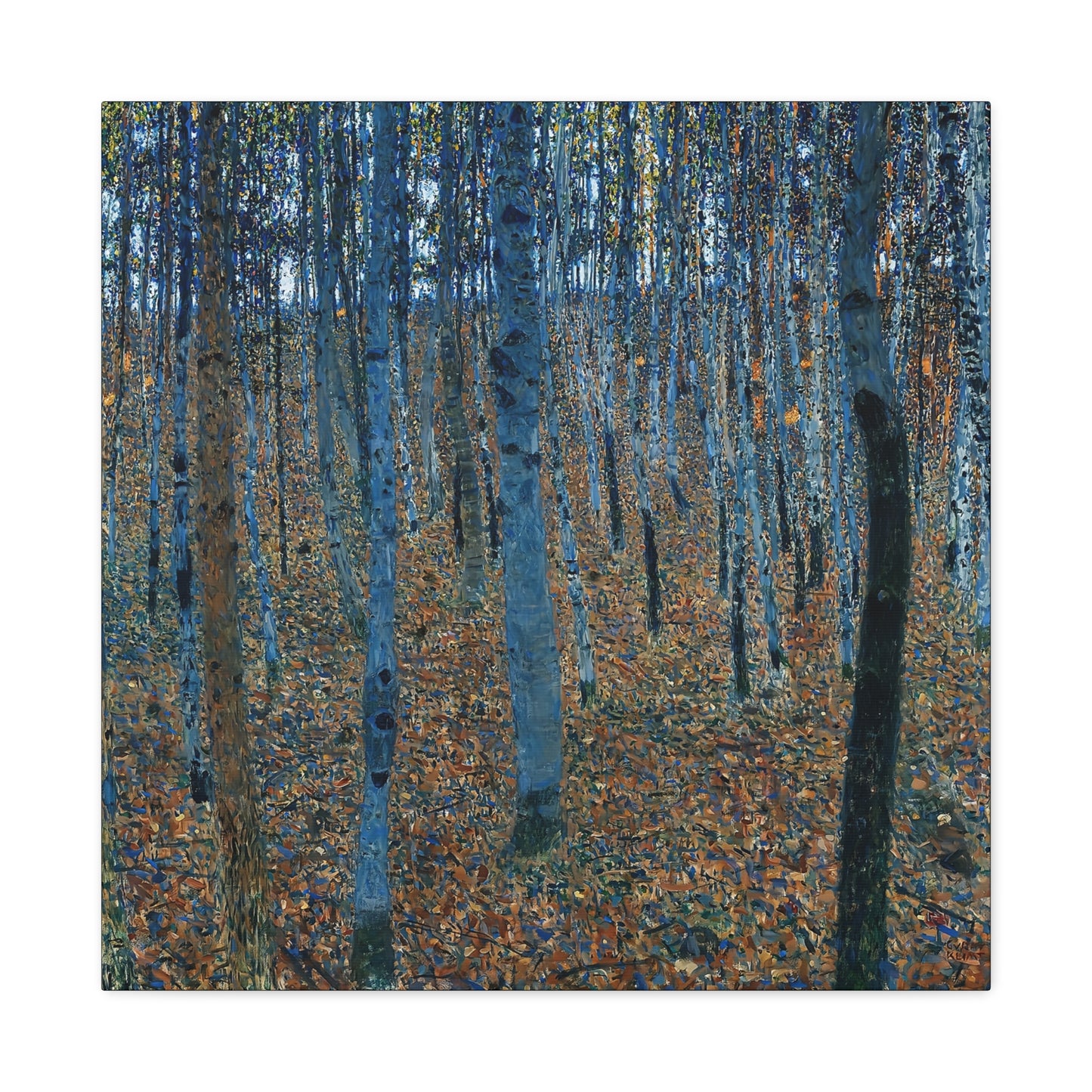 Beech Grove by Gustav Klimt / Reproduction Fine Art sur Toile / Flanc Large Epaisseur 3.2 cm - 1.25 inch