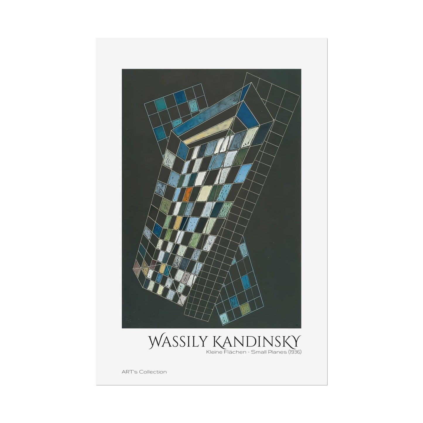 Kleine Flächen - Small Planes (1936) by Wassily Kandinsky / Affiche imprimée - Série ART's Collection