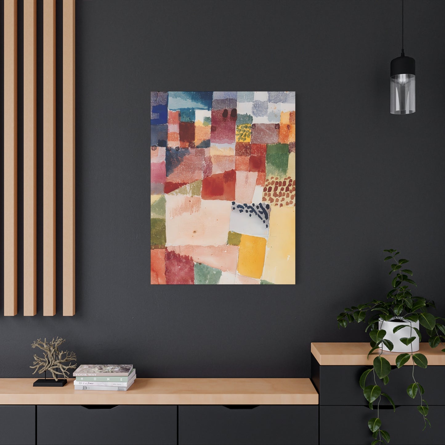 Motif from Hammamet (1914) by Paul Klee / Reproduction Fine Art sur Toile / Epaisseur 3,2cm - 1'25 po