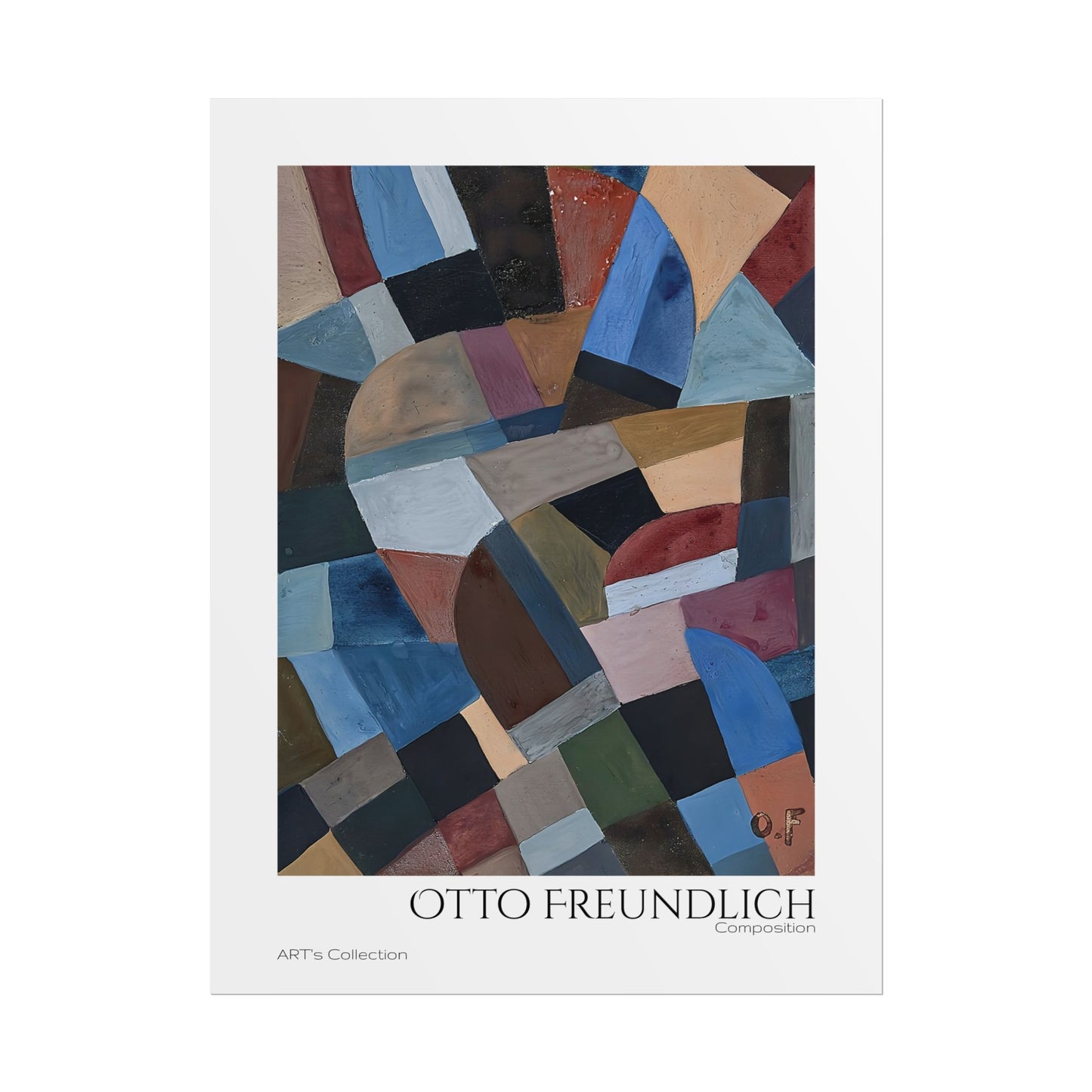Composition by Otto Freundlich / Affiche imprimée - Série ART's Collection