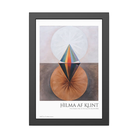 The Swan, No. 12, Group IX-SUW (1915) by Hilma af Klint / Affiche Encadrée série ART's Collection