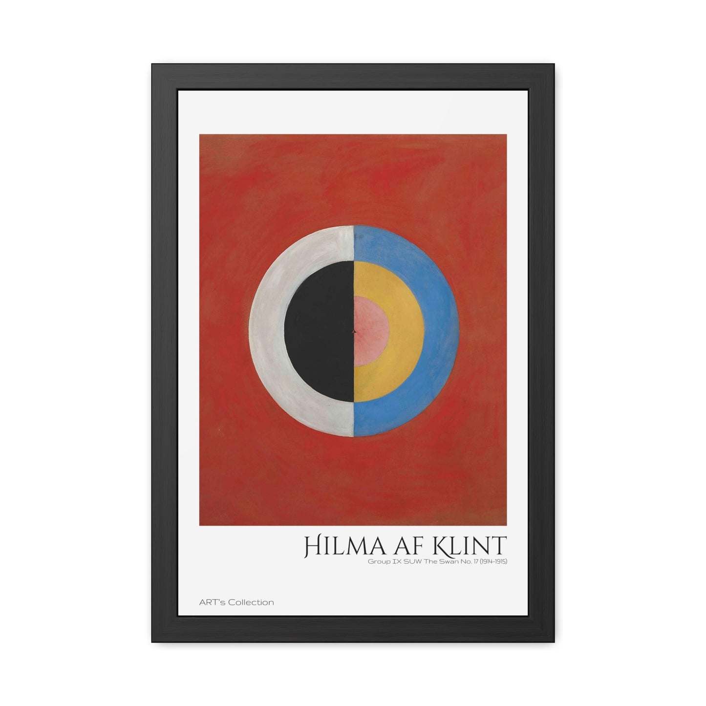 Group IX,SUW, No. 17. The Swan, No. 17 (1914-1915) by Hilma af Klint / Affiche Encadrée série ART's Collection