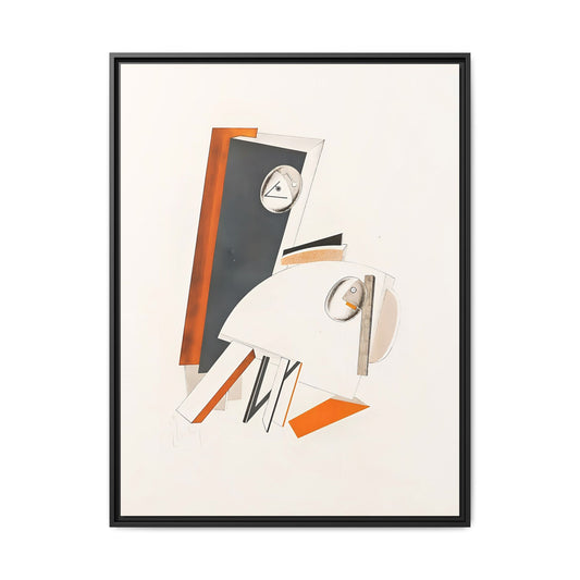 Angstliche (1923) by El Lissitzky / Toile encadrée sur caisse américaine