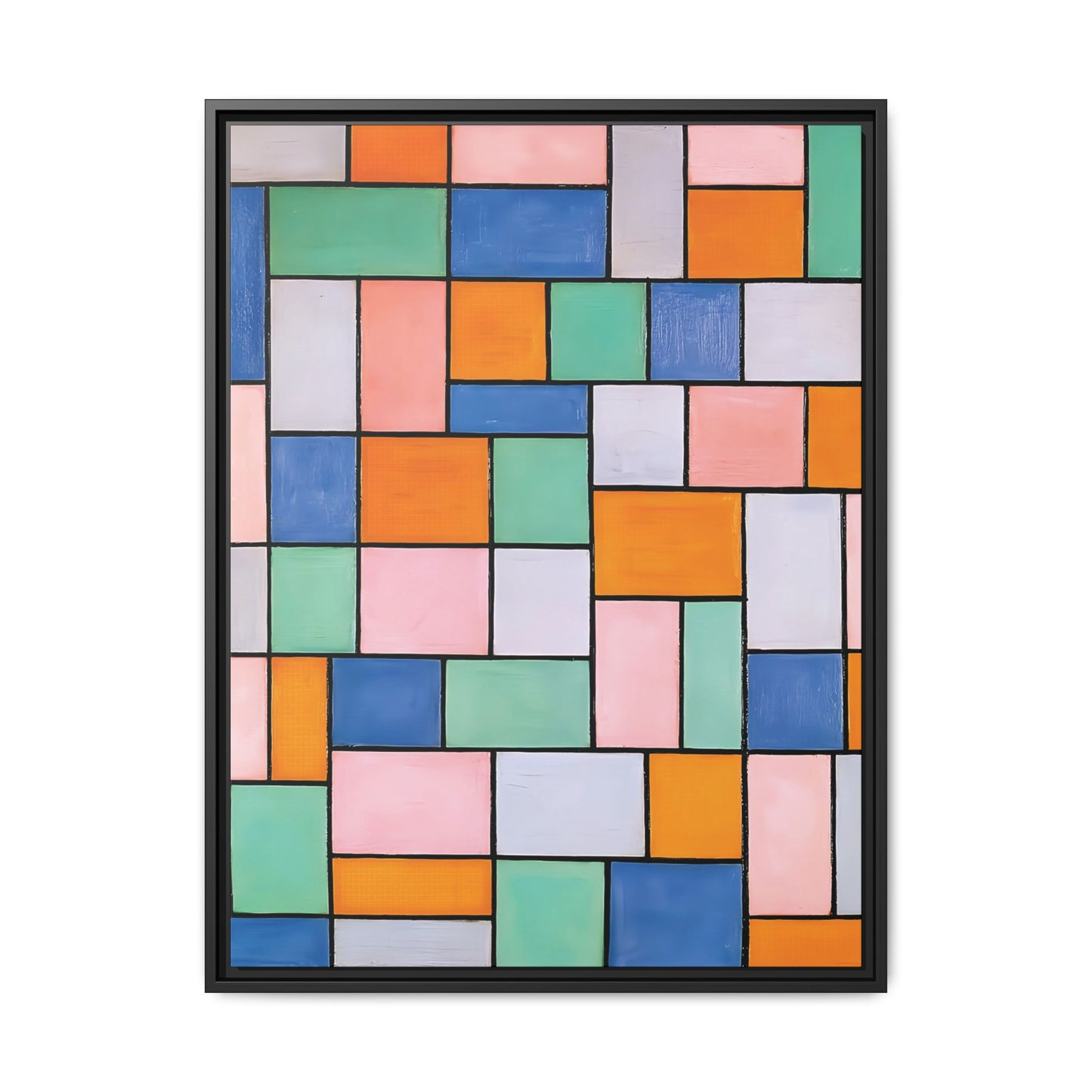 Composition in dissonances (1919) by Theo van Doesburg / Toile encadrée sur caisse américaine