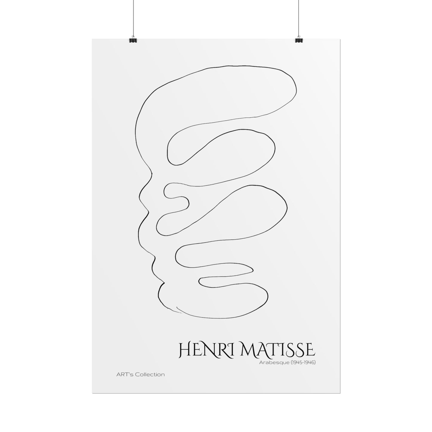 Arabesque (1945-1946) by Henri Matisse / Affiche imprimée - Série ART's Collection