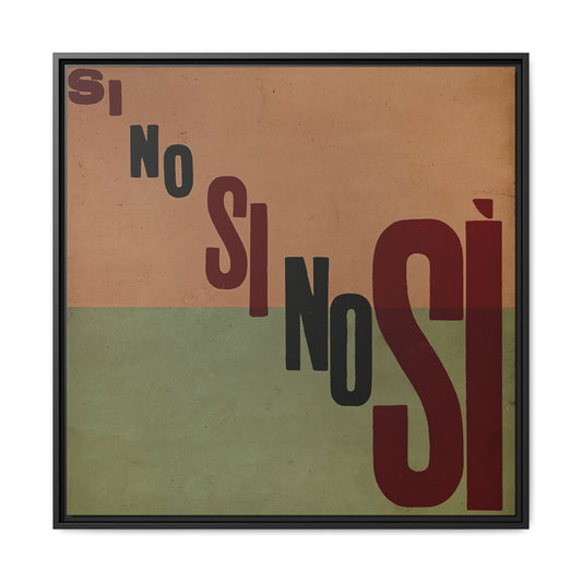 Parole in liberta - futuriste olfattive tattili-termiche Pl. 9 (1932) by Filippo Tommaso / Toile encadrée sur caisse américaine