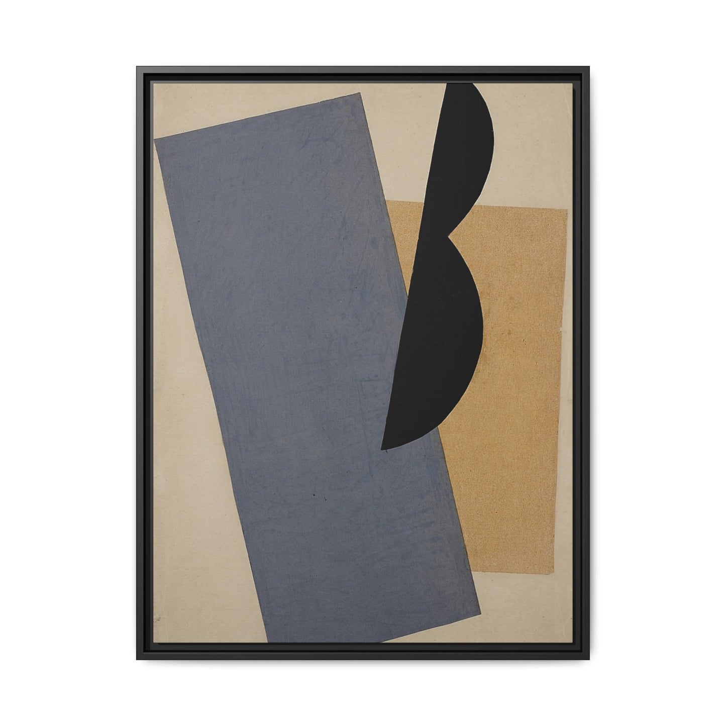 Composition Blue-Yellow-Black (1920) by El Lissitzky / Toile encadrée sur caisse américaine