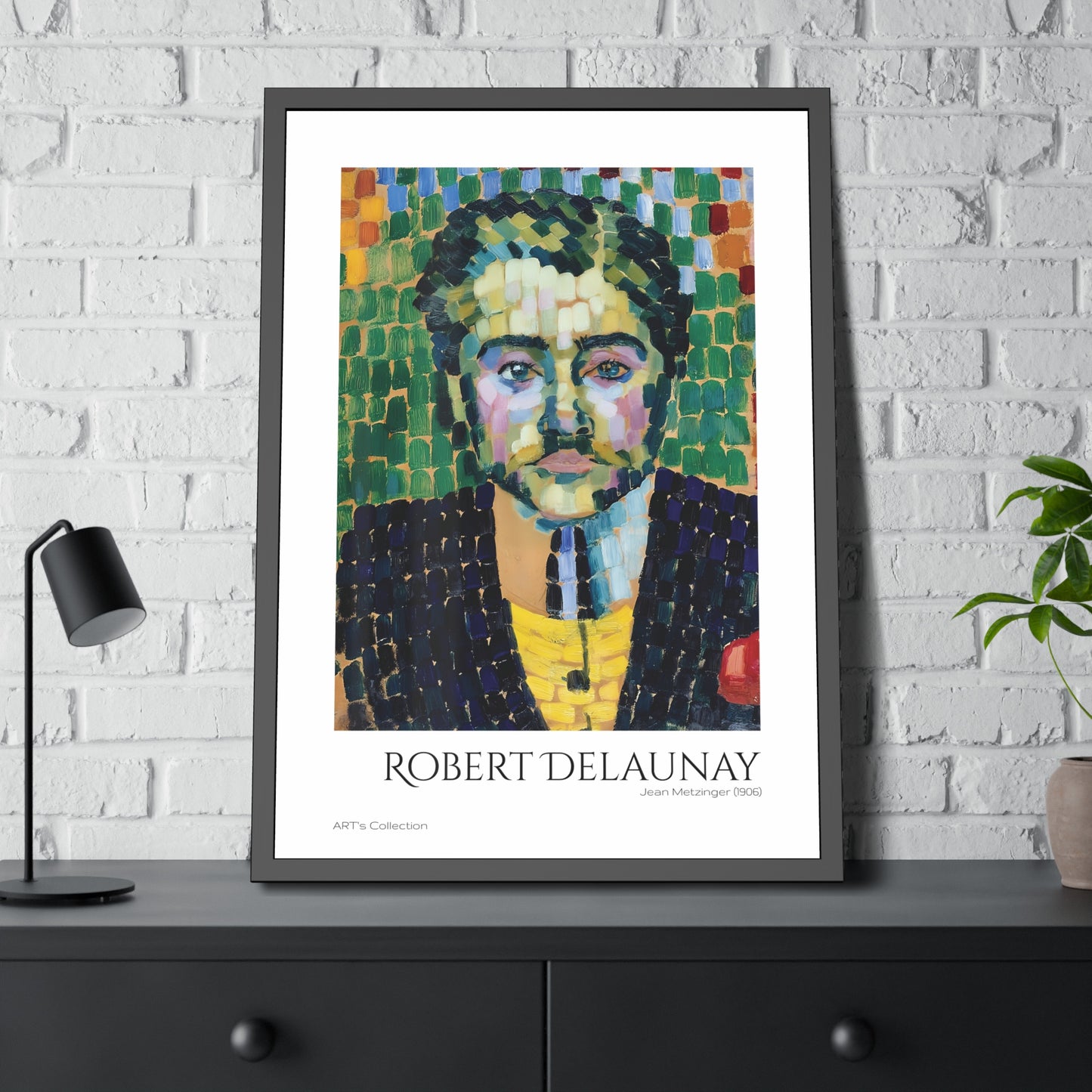 Jean Metzinger (1906) by Robert Delaunay / Affiche Encadrée série ART's Collection