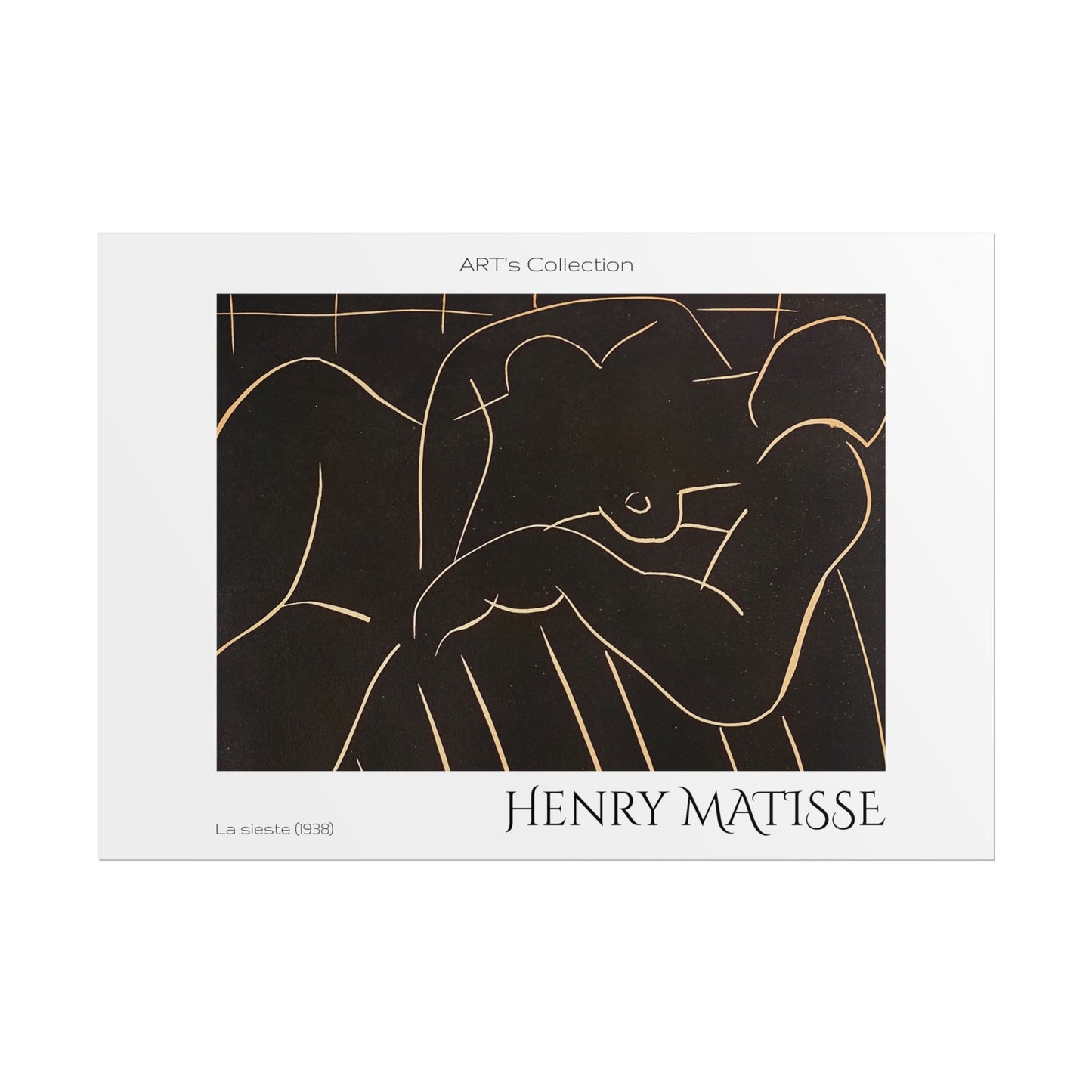 La sieste (1938) by Henry Matisse / Affiche imprimée - Série ART's Collection