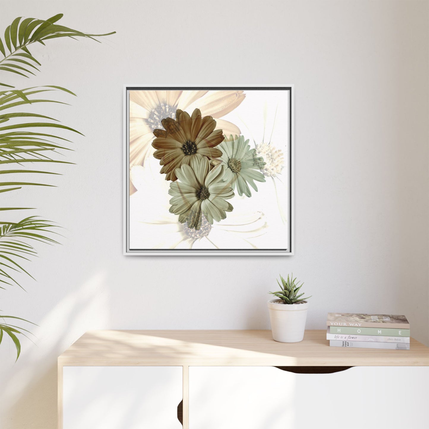 Collection Signature "FLORAL Numéro 12" sur Toile encadrée avec caisse américaine