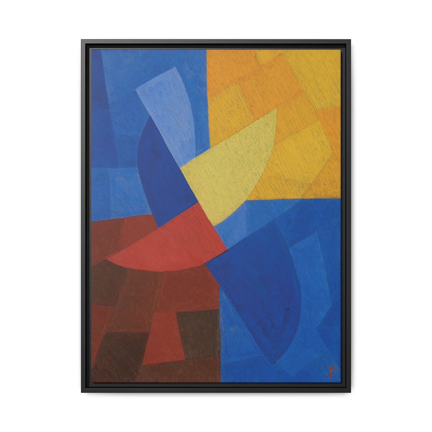 Composition (around 1932) by Otto Freundlich / Toile encadrée sur caisse américaine