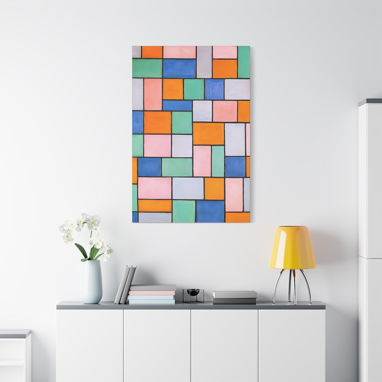 Composition in dissonances (1919) by Theo van Doesburg / Reproduction Fine Art sur Toile / Epaisseur 3.2 cm - 1.25 inch