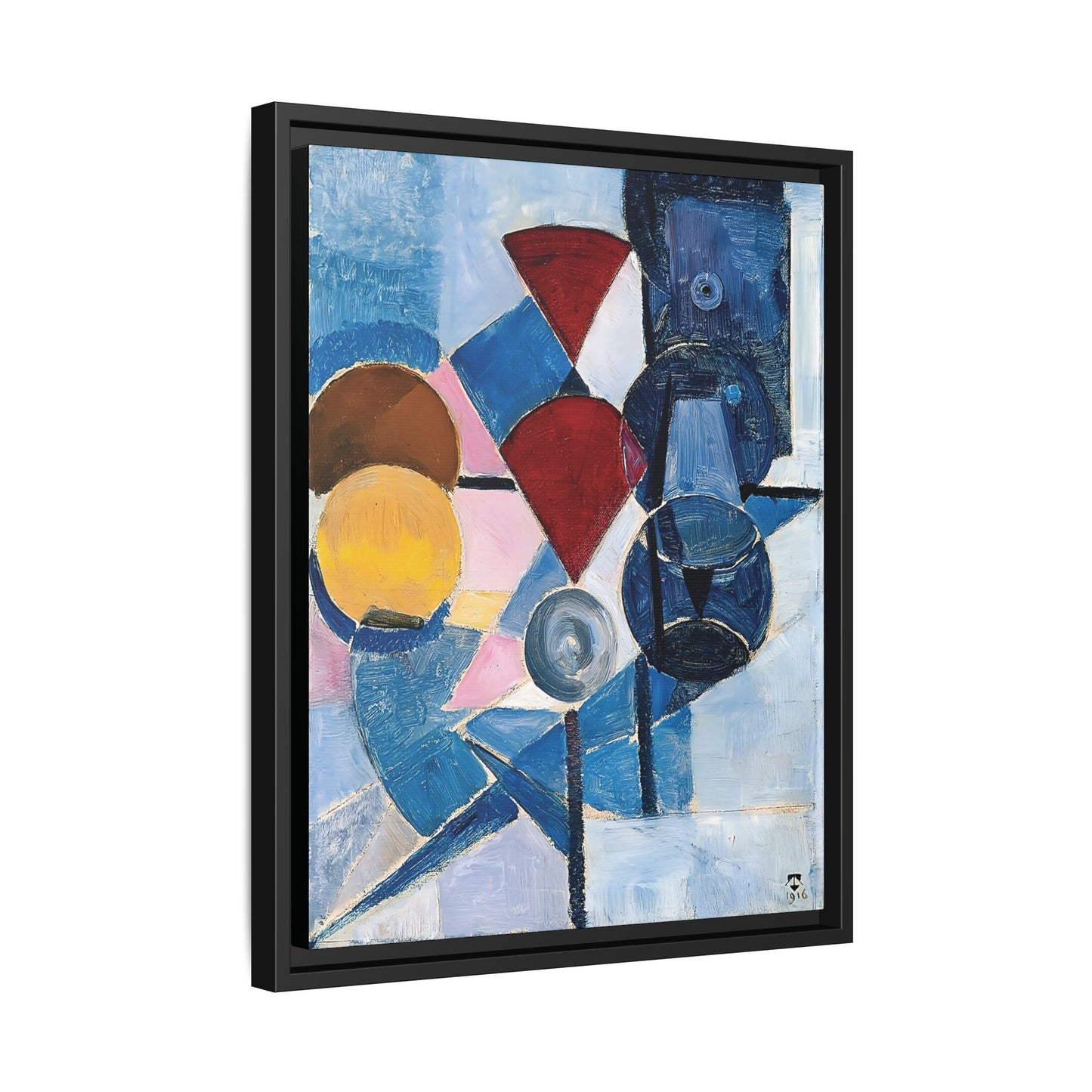 Composition II Still Life 1916 by Theo van Doesburg / Toile encadrée sur caisse américaine