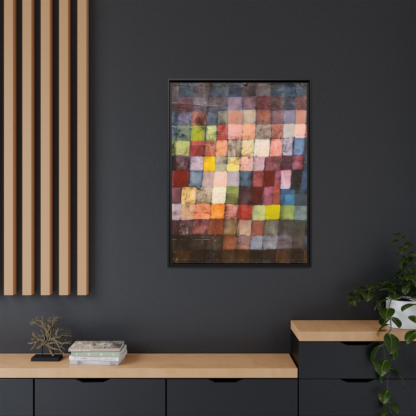 Ancient Sound (1925) by Paul Klee / Toile encadrée sur caisse américaine