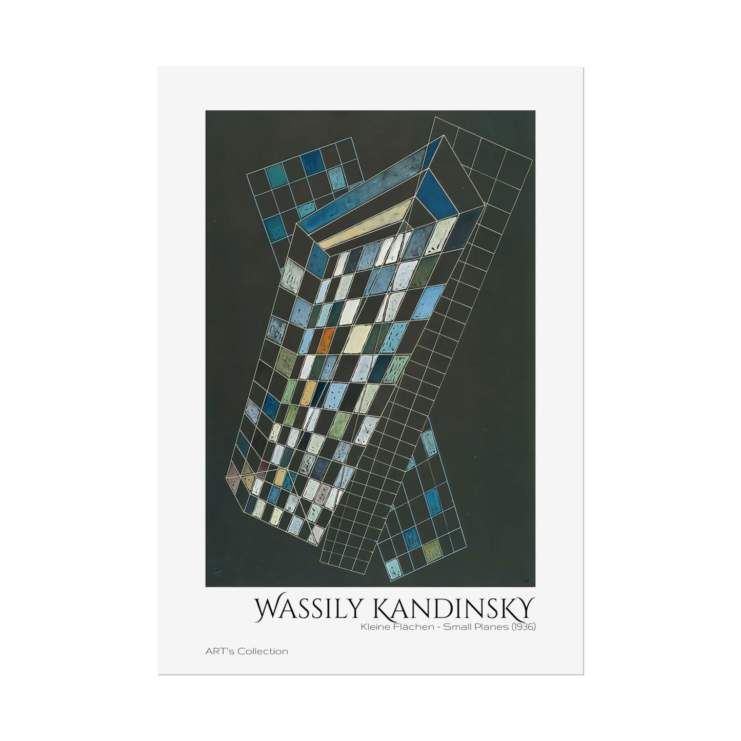Kleine Flächen - Small Planes (1936) by Wassily Kandinsky / Affiche imprimée - Série ART's Collection