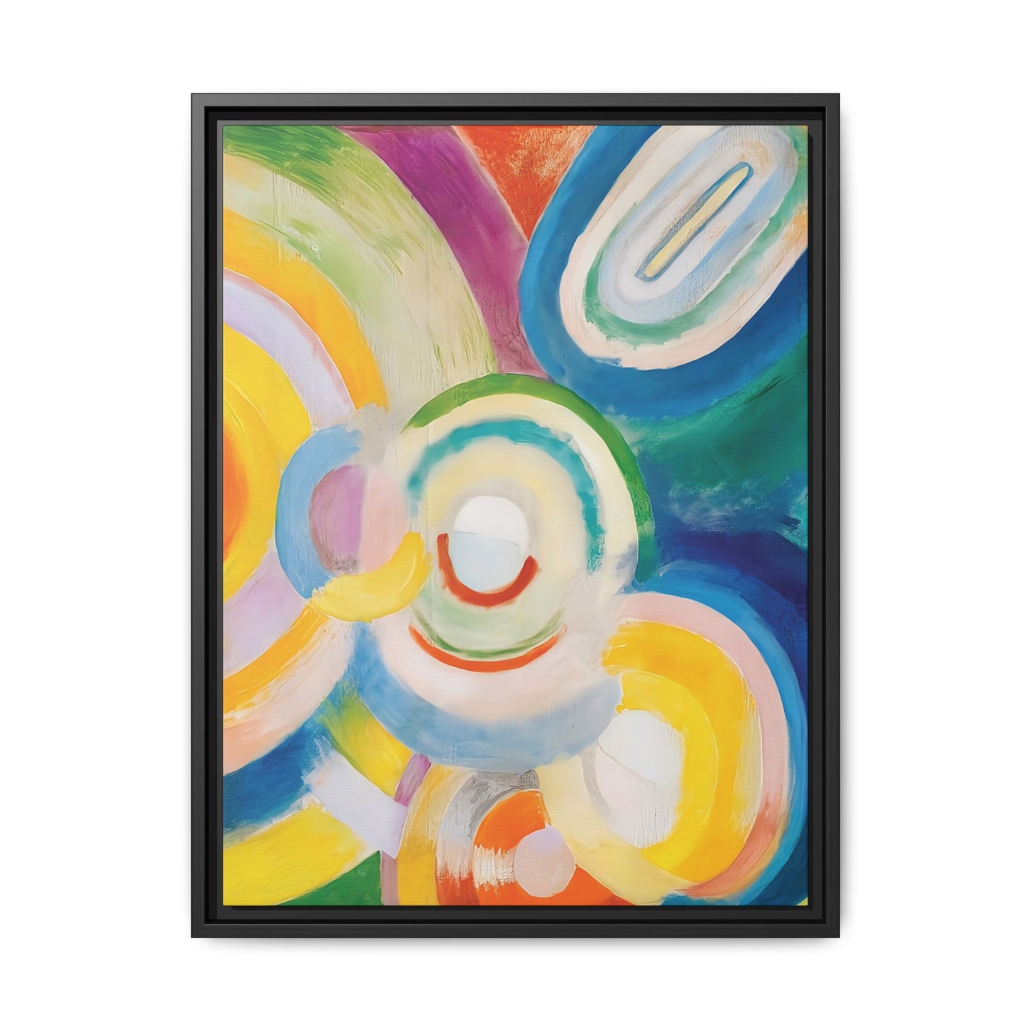 Disques Colorés (1913) by Robert Delaunay / Toile encadrée sur caisse américaine