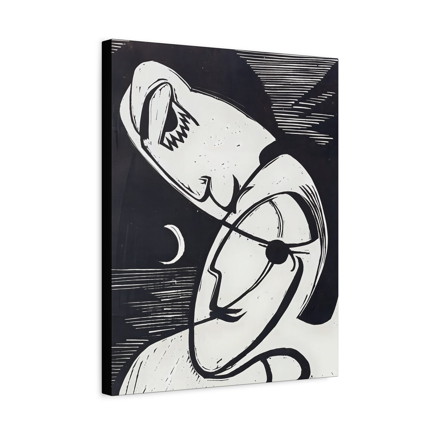 The Kiss (1930) by Ernst Ludwig Kirchner / Reproduction Fine Art sur Toile / Epaisseur 3.2 cm - 1.25 inch