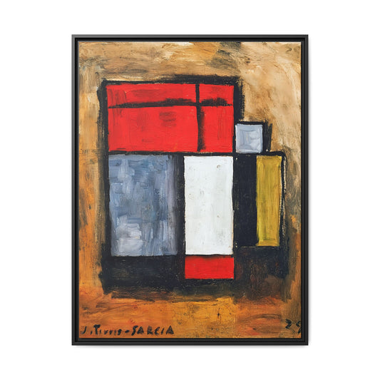 Formas abstractas (1929) by Joaquín Torres-García / Toile encadrée sur caisse américaine