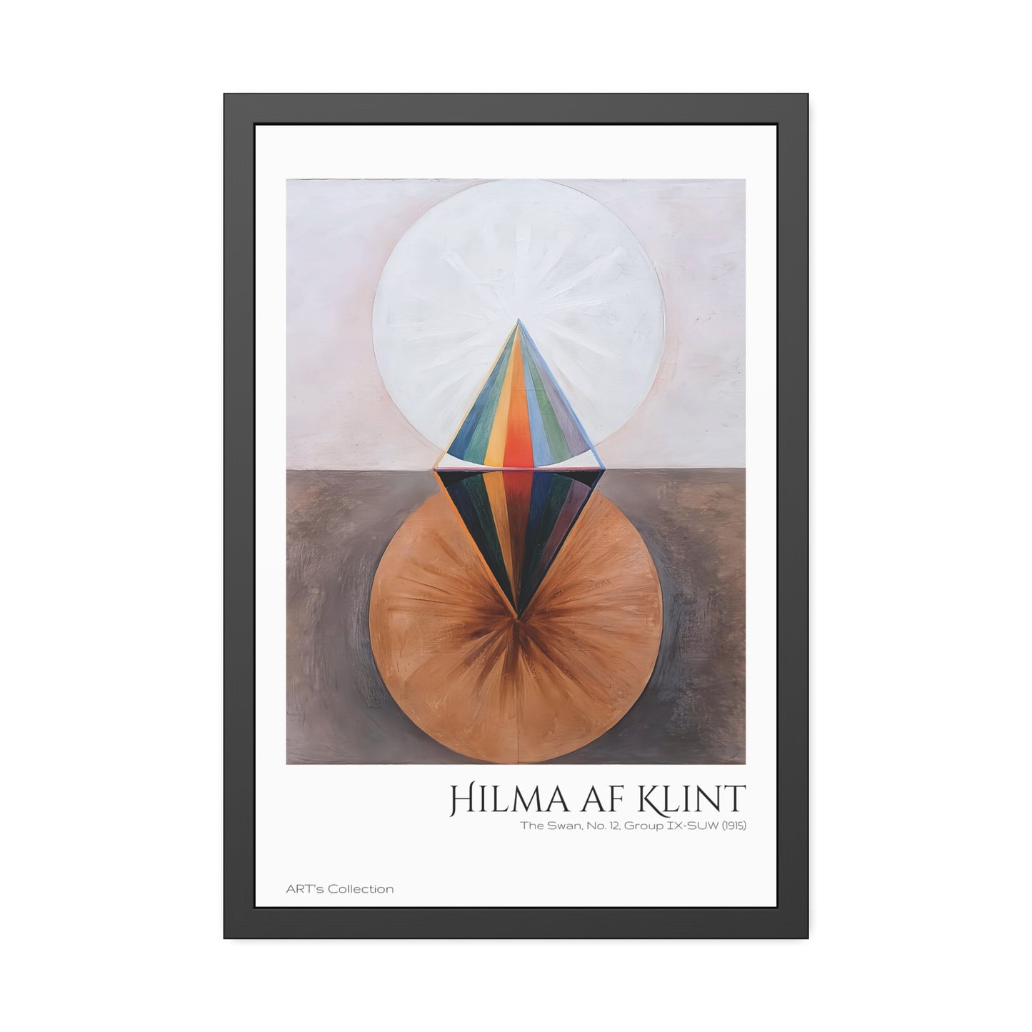 The Swan, No. 12, Group IX-SUW (1915) by Hilma af Klint / Affiche Encadrée série ART's Collection