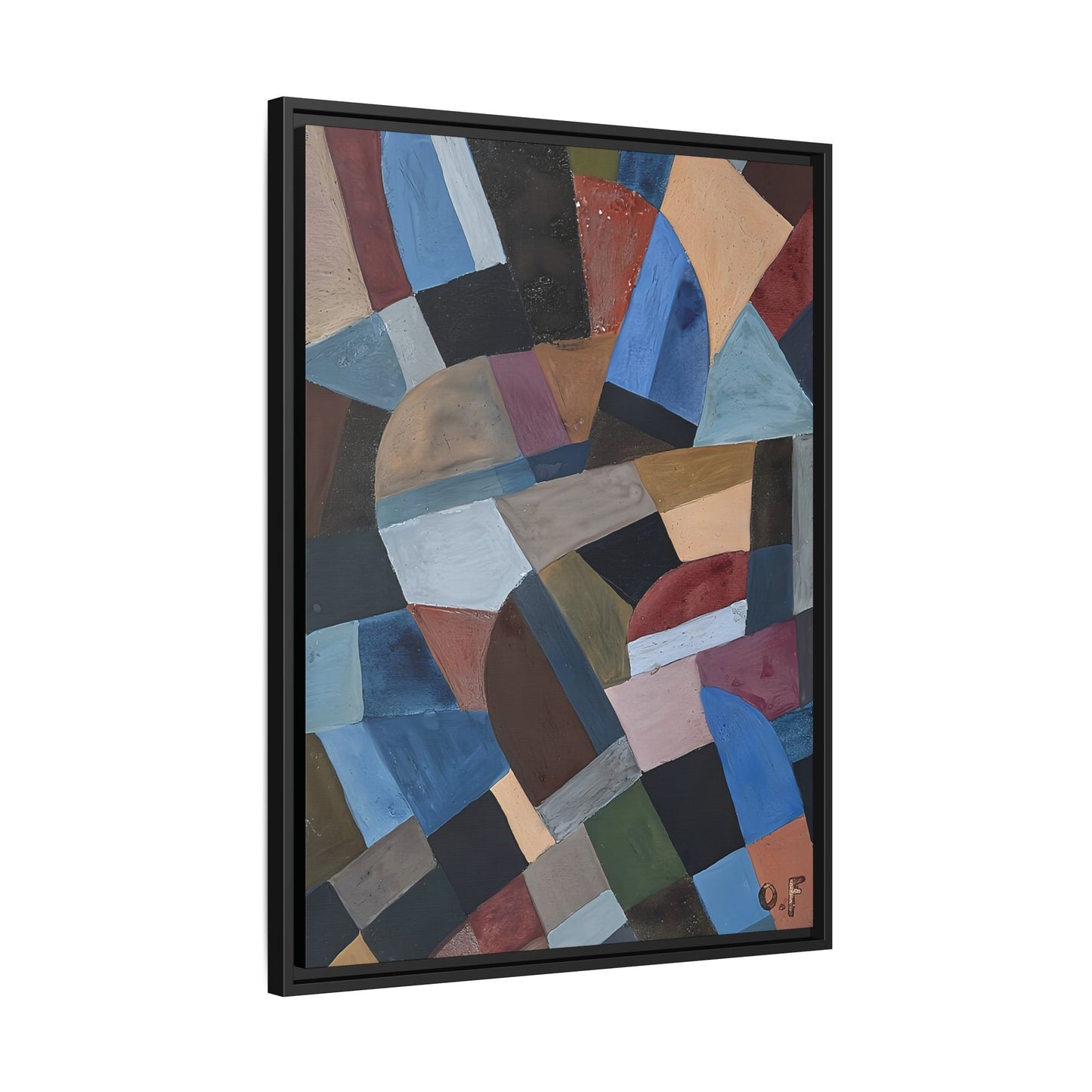 Composition by Otto Freundlich / Toile encadrée sur caisse américaine