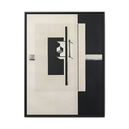 Kestnermappe Proun, Rob-1. Levnis and Chapman GmbH Hannover #7 (1923) by El Lissitzky / Toile encadrée sur caisse américaine