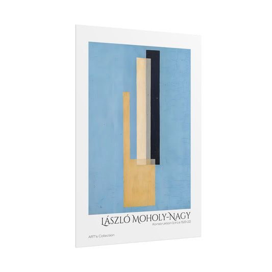Konstruktion (circa 1920-22) by László Moholy-Nagy / Affiche imprimée - Série ART's Collection
