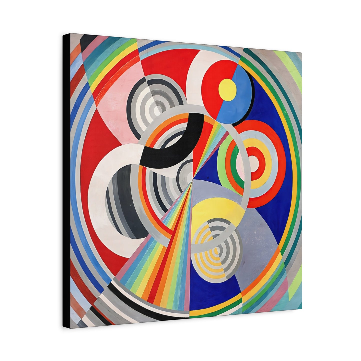 Rythme numéro 1 (1938) by Robert Delaunay / Reproduction Fine Art sur Toile / Large Epaisseur 3.2 cm - 1.25 inch