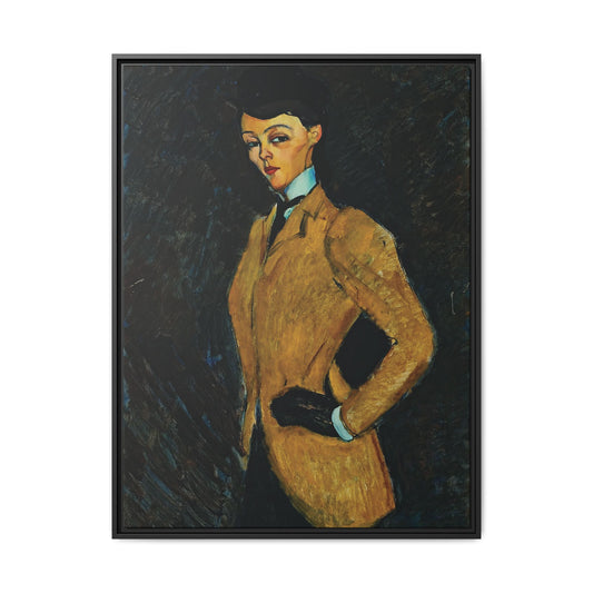 L'amazone (1909) by Amedeo Modigliani / Toile encadrée sur caisse américaine