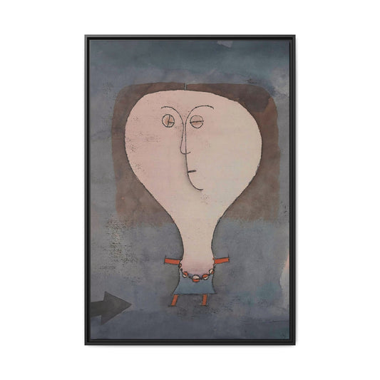 Fright of a Girl (1922) by Paul Klee / Toile encadrée sur caisse américaine