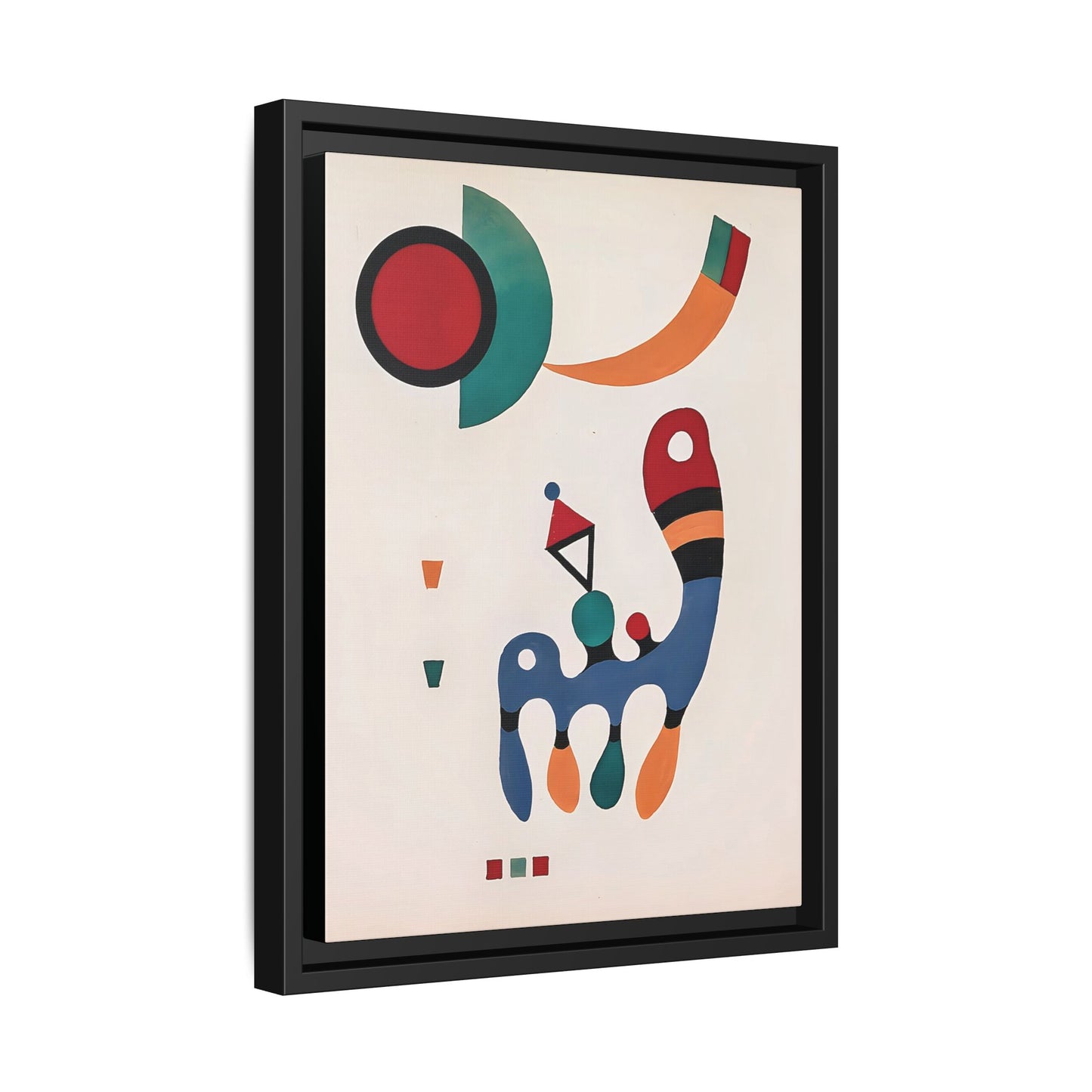 11 Tableaux et 7 Poèmes (1945) by Wassily Kandinsky / Toile encadrée sur caisse américaine
