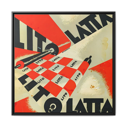 Parole in liberta - futuriste olfattive tattili-termiche Pl. 1 (1932) by Filippo Tommaso / Toile encadrée sur caisse américaine