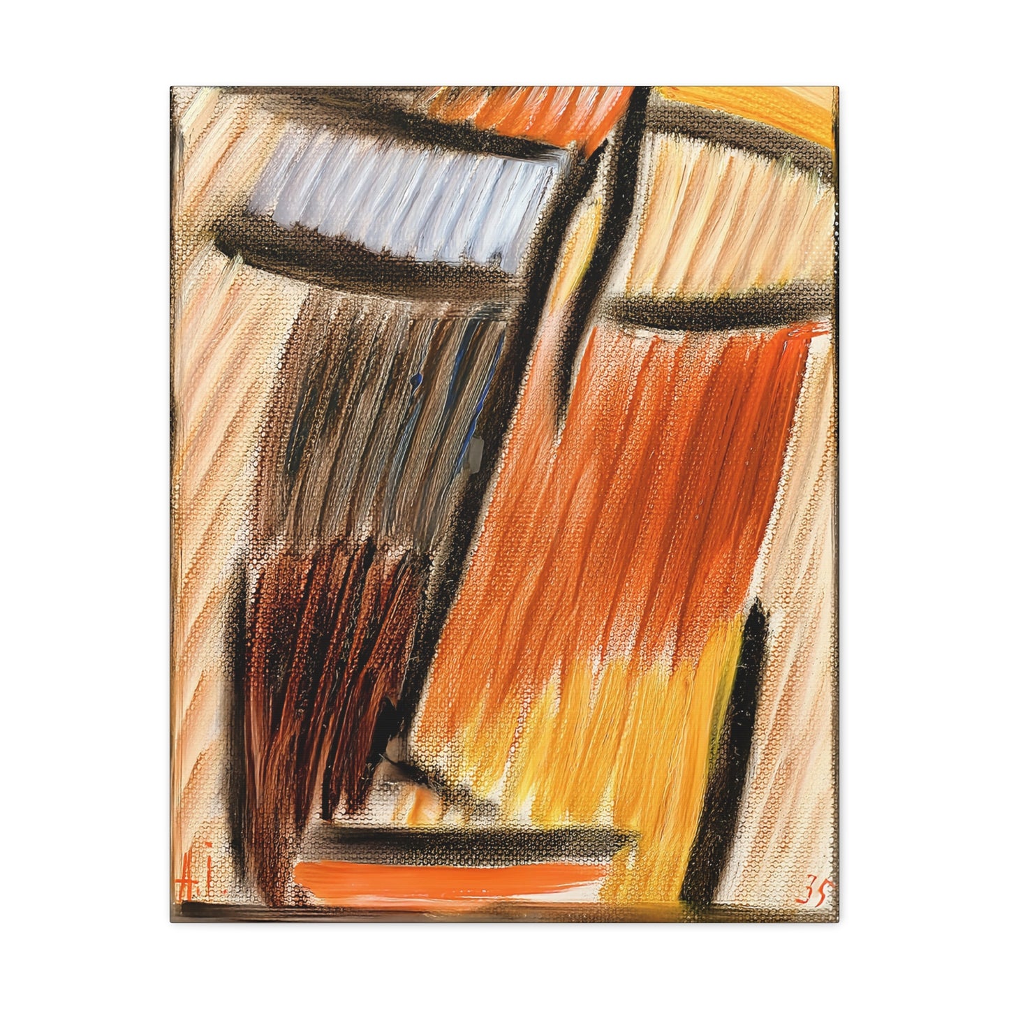 Meditation (1937) by Alexej von Jawlensky / Reproduction Fine Art sur Toile / Epaisseur 3.2 cm - 1.25 inch