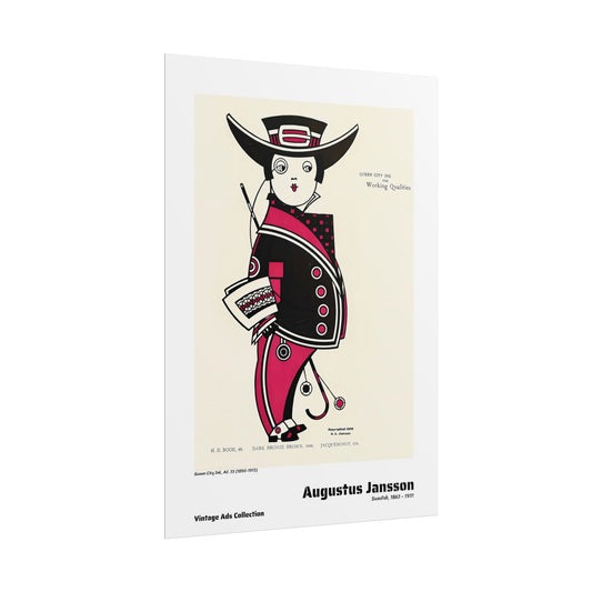 Queen City Ink, Ad. 33 (1890-1913) by Augustus Jansson / Affiche imprimée - Série Vintage Ads Collection