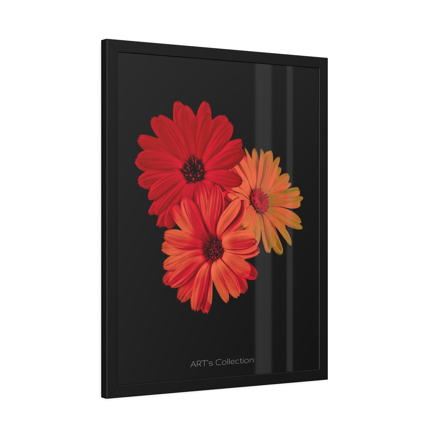 Collection Signature "FLORAL Numéro 1" sur Affiche Encadrée série ART's Collection