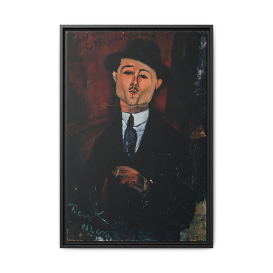 Paul Guillaume, Novo Pilota (1915) by Amedeo Modigliani / Toile encadrée sur caisse américaine