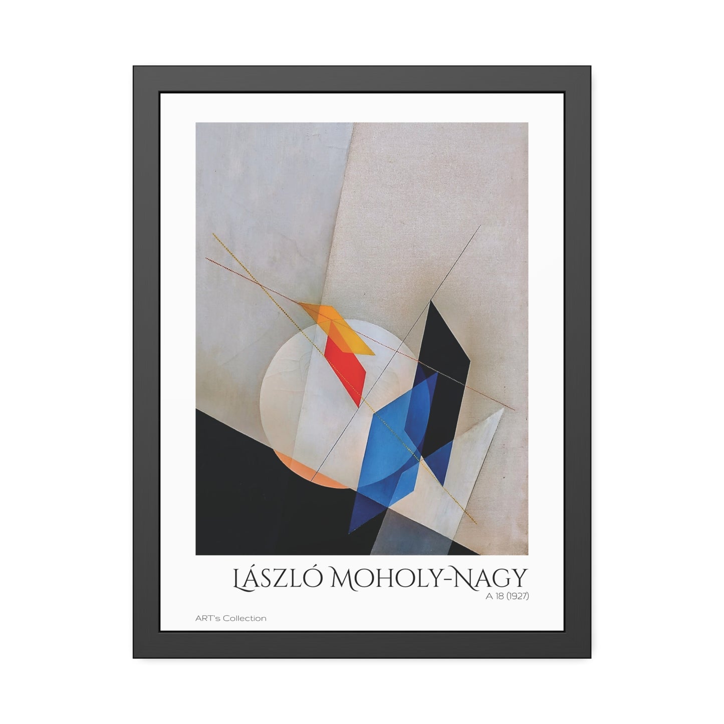 A 18 (1927) by László Moholy-Nagy / Affiche Encadrée série ART's Collection