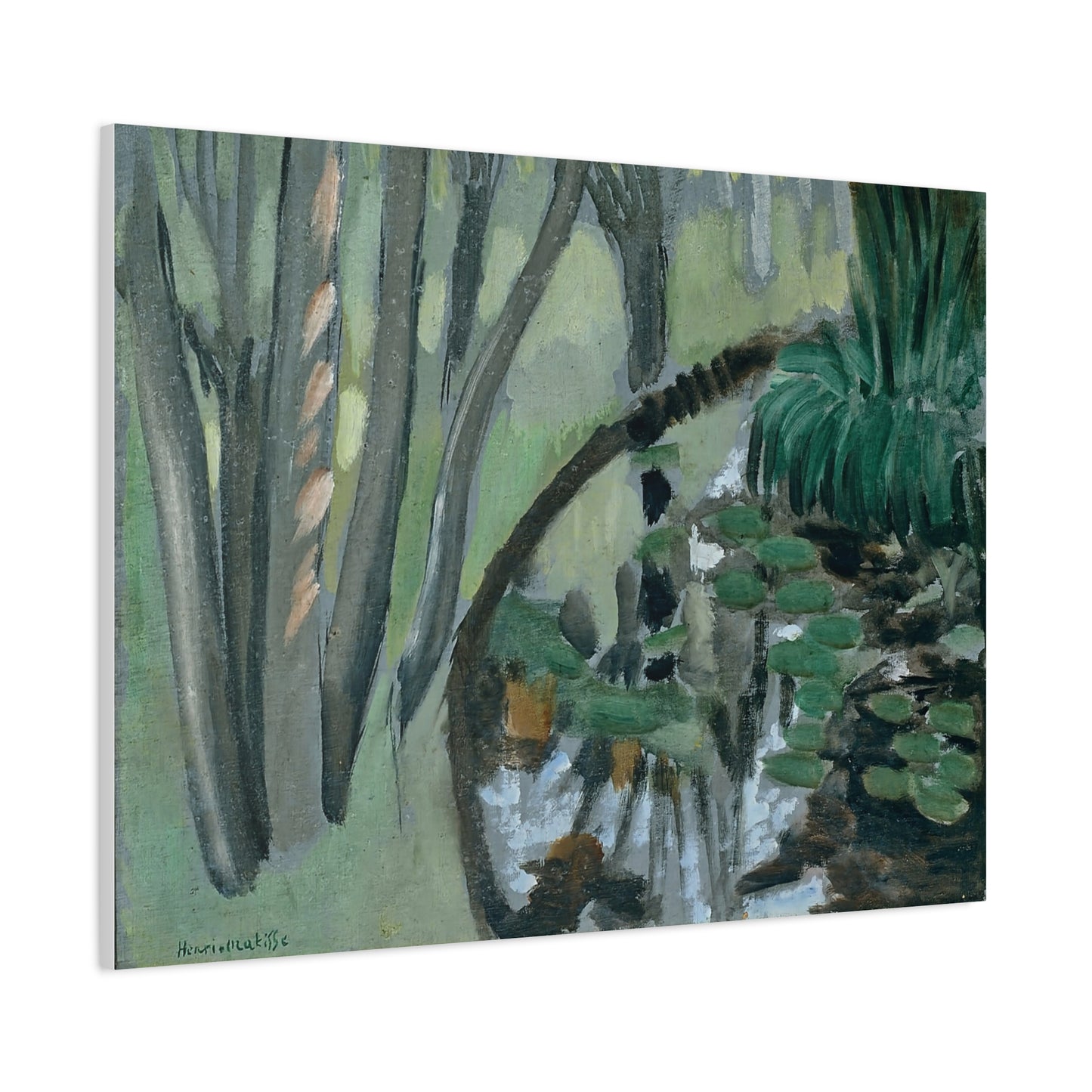 Le ruisseau, Maintenon (1918) by Henri Matisse / Reproduction Fine Art sur Toile / Flanc Large Epaisseur 3.2 cm - 1.25 inch