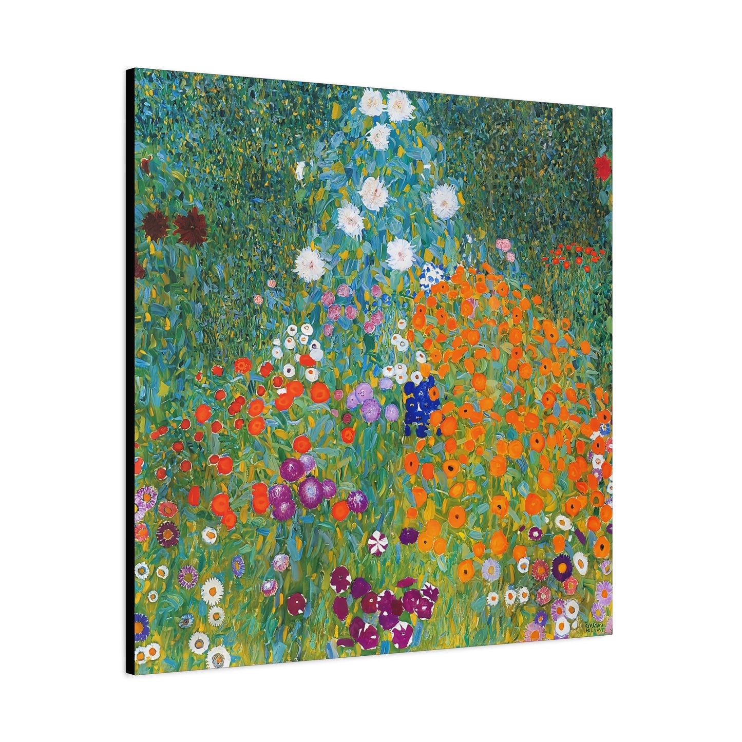 Cottage Garden (1905-1907) by Gustav Klimt / Reproduction Fine Art sur Toile / Flanc Large Epaisseur 3.2 cm - 1.25 inch