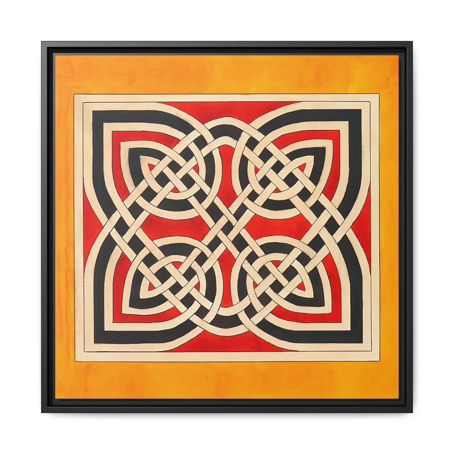 Celtic Ornament (ca 1900) by Elizabeth A. Nedwill / Toile encadrée sur caisse américaine