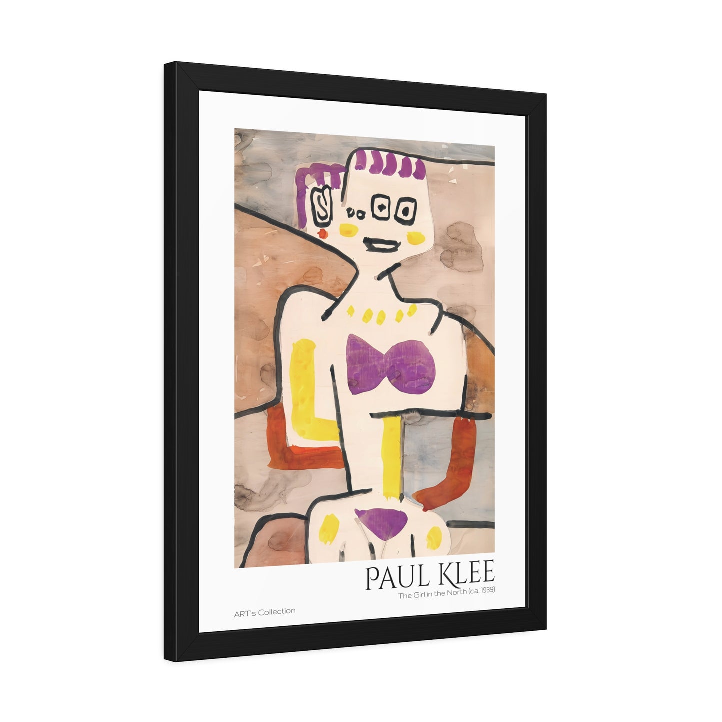 The Girl in the North (ca. 1939) by Paul Klee / Affiche Encadrée série ART's Collection