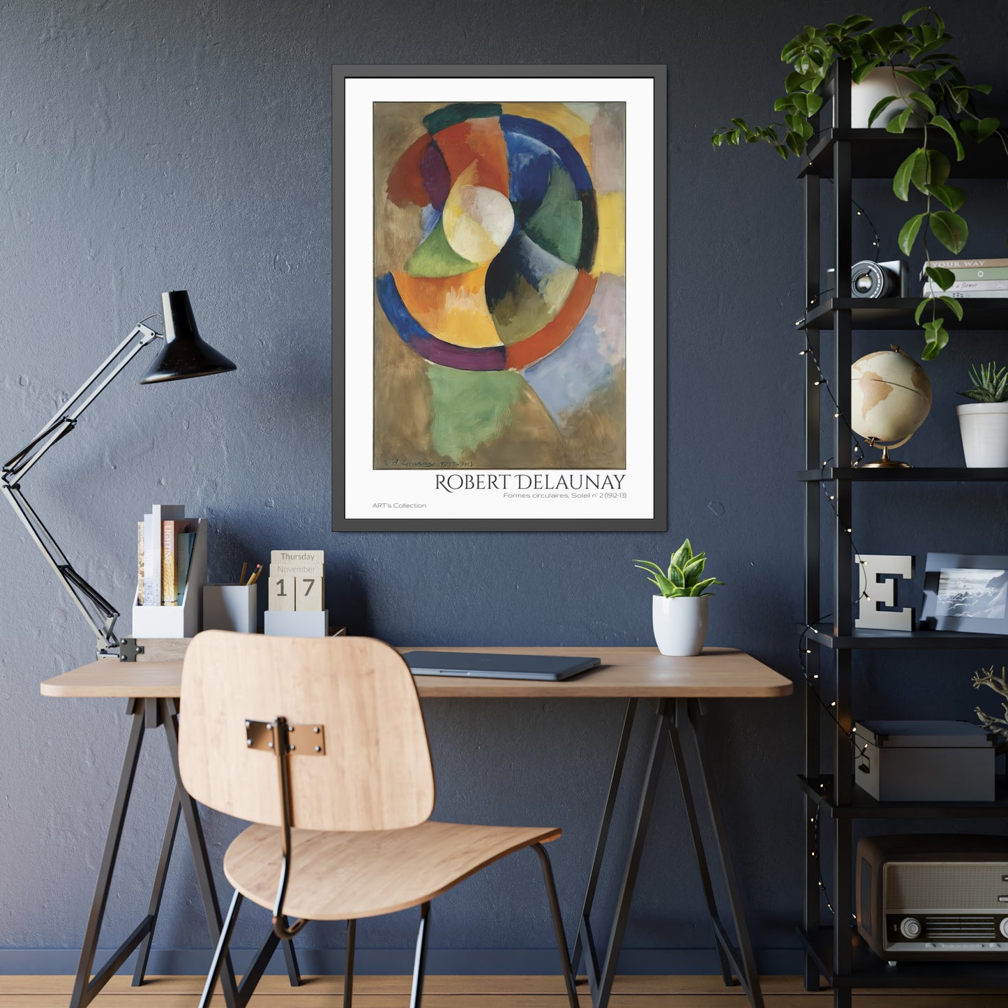 Formes circulaires, Soleil N.2 (1912-13) by Robert Delaunay / Affiche Encadrée série ART's Collection