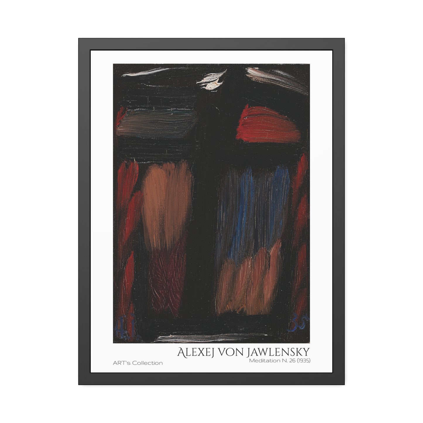 Meditation N. 26 (1935) by Alexej von Jawlensky / Affiche Encadrée série ART's Collection