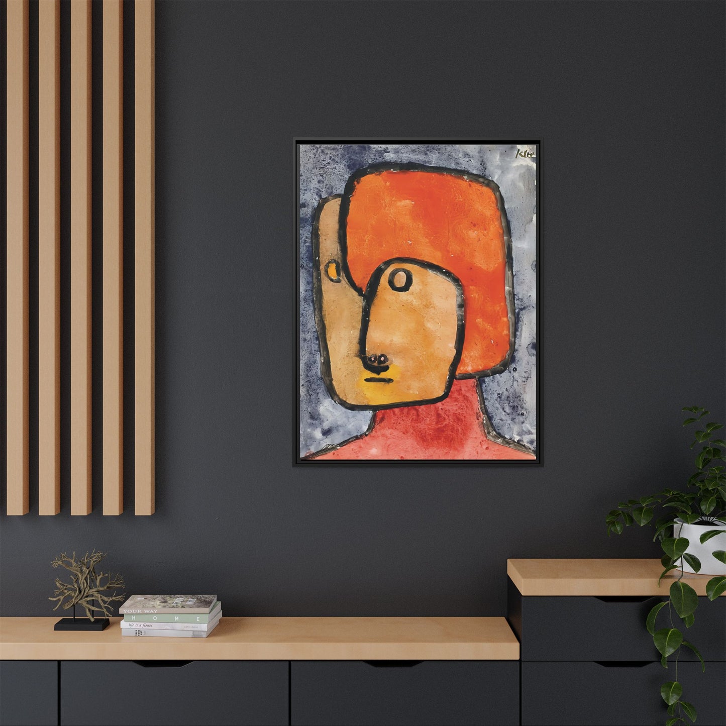 Praetendent -Pretender (1939) by Paul Klee / Toile encadrée sur caisse américaine