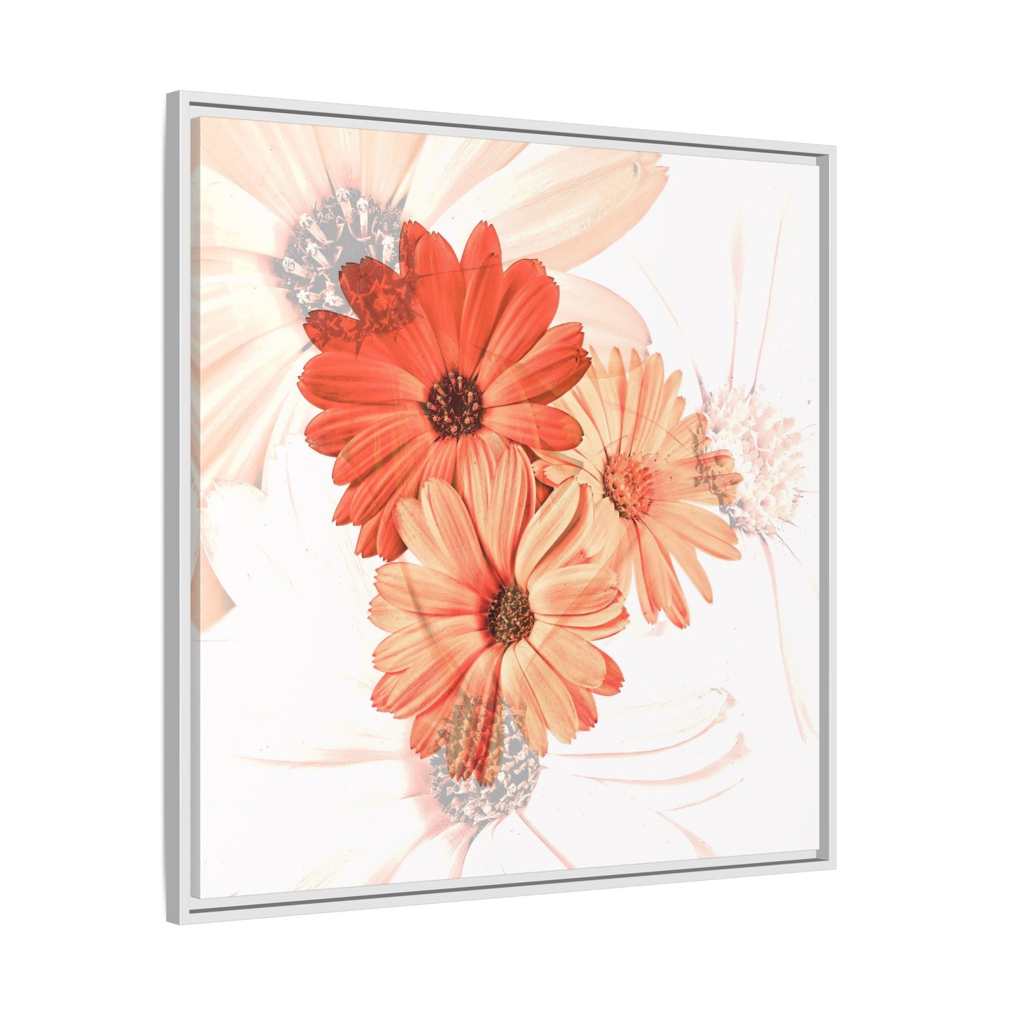 Collection Signature "FLORAL Numéro 17" sur Toile encadrée avec caisse américaine