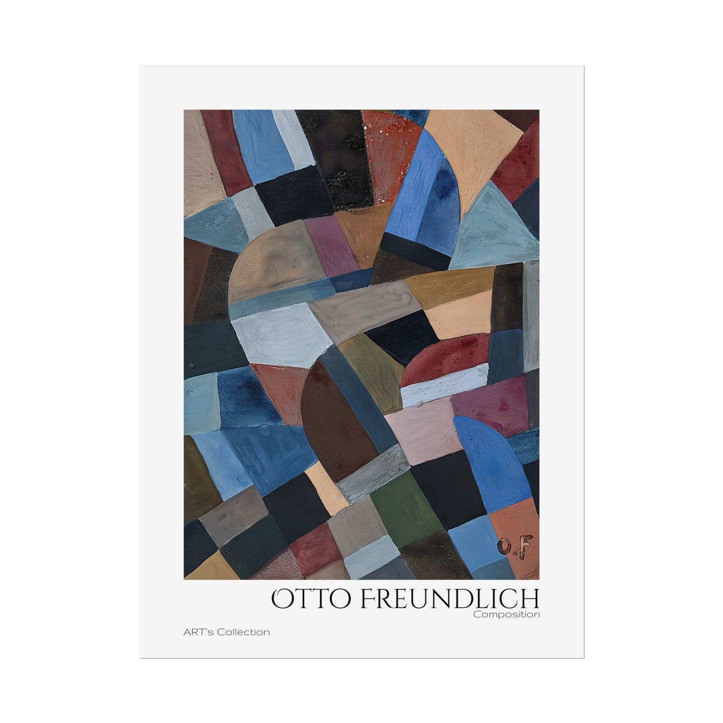 Composition by Otto Freundlich / Affiche imprimée - Série ART's Collection