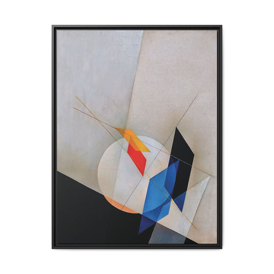 A 18 (1927) by László Moholy-Nagy / Toile encadrée sur caisse américaine
