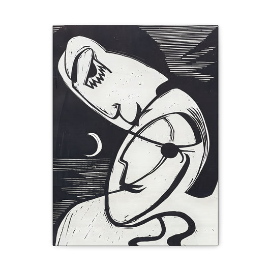 The Kiss (1930) by Ernst Ludwig Kirchner / Reproduction Fine Art sur Toile / Epaisseur 3.2 cm - 1.25 inch