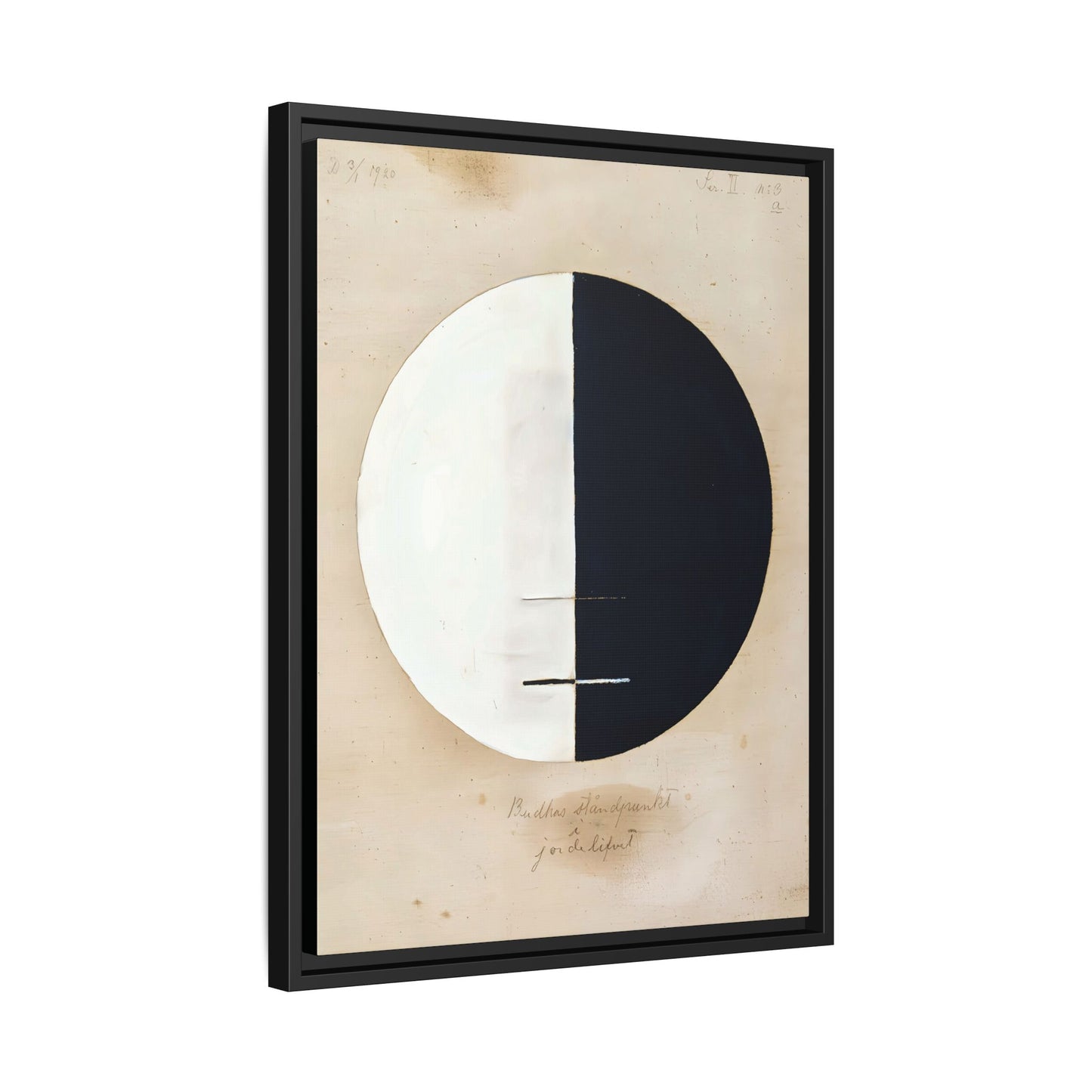 Buddhas Standpoint in the Earthly Life No. 3 (1920) by Hilma af Klint / Toile encadrée sur caisse américaine